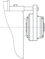 BRUS Series Cam Clutch Line Drawing