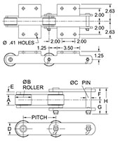 Delrin Series Chains - DS-196R CHAIN - K2 ATTACHMENT_2