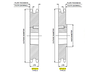 No. 80 - 1" Pitch - TAPER-LOCK® Sprockets AB-2