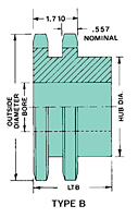 No. 80 - 1" Pitch - Multiple Strand - Double