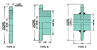 No. 200 - 2 1/2" Pitch - Plain Bore