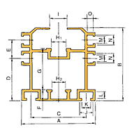 DOUBLE PLUS® Aluminum Guide Rail-C20xxVRP-R4L