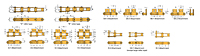 Double Pitch Conveyor Lambda Chain Attachment