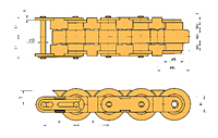 DOUBLE PLUS CHAIN with SNAP COVERS