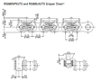 RS08BNPKUTS and RS08BLKUTS Gripper Chain