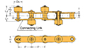 Outboard Roller Chain Series Double Pitch Type without Brake Staggered Installation-2