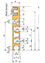 DOUBLE PLUS® Pallet Guide Rail-C2040VRP-PGR