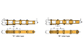 Double Pitch Conveyor Lambda Chain