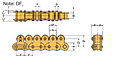 Double Pitch Plastic Top Roller Conveyor LAMBDA®-2